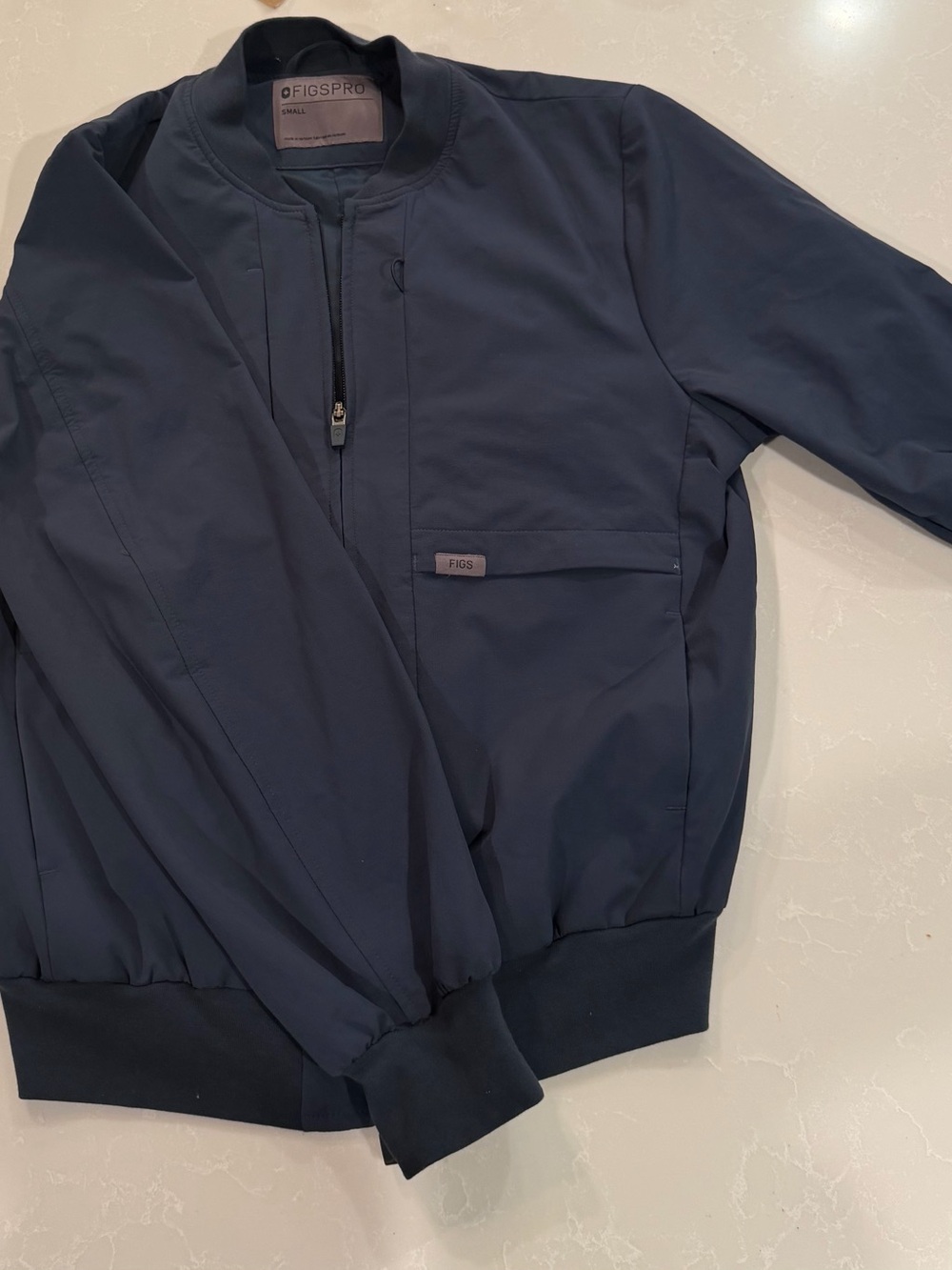 Figs Women’s Navy Blue Bomber Jacket